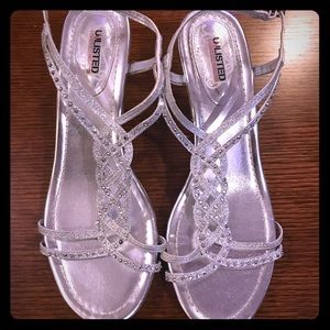 Silver sandals